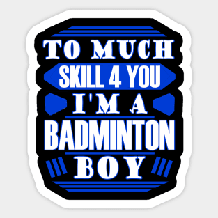 badminton Sticker